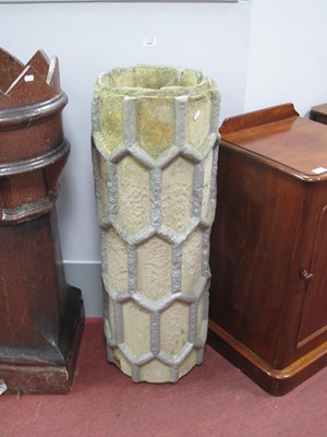 Lot 1550 - Concrete Chimney Pot with protruding honeycomb...