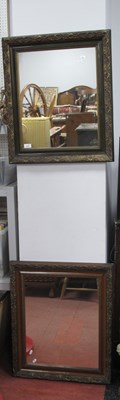 Lot 1546 - XIX Century Wall Mirrors with gilt highlights,...