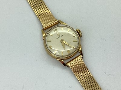 Lot 295 - Omega; A 9ct Gold Ladies Wristwatch, the...