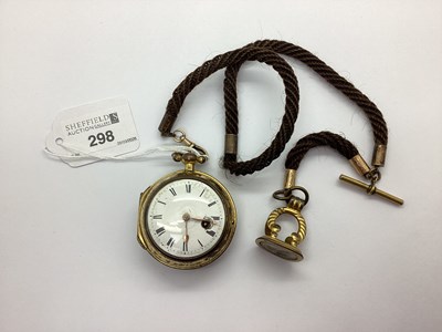 Lot 298 - A Georgian Pair Case Style Openface Verge...