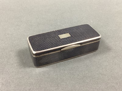 Lot 40 - A Russian Niello Rectangular Snuff Box,...