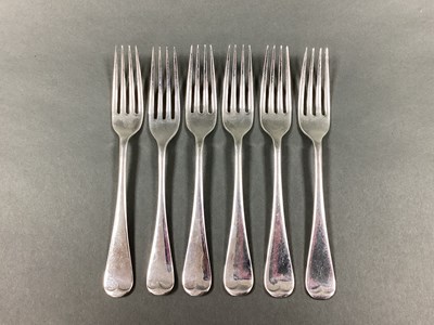 Lot 136 - A Matched Set of Six Victorian Hallmarked...