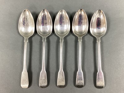 Lot 139 - A Set of Five Georgian Hallmarked Silver...