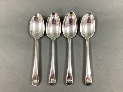 Lot 128 - A Set of Four Georgian Hallmarked Silver Old...