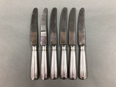 Lot 142 - A Set of Six Hallmarked Silver Handled Table...