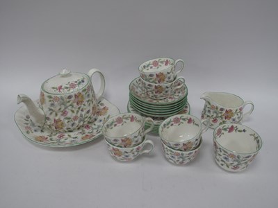 Lot 1218 - Minton 'Haddon Hall' Tea Ware of twenty-two...