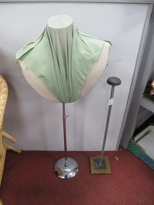 Lot 1172 - Chrome Adjustable Wig Stand circa mid XX...