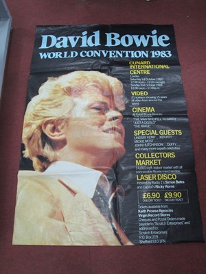 Lot 1360 - David Bowie World Convention 1983 Poster,...