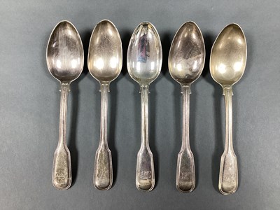 Lot 132 - A Set of Five Georgian Hallmarked Silver...