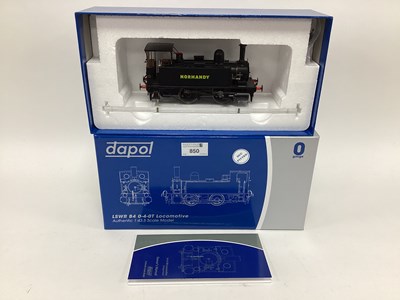 Lot 850 - A boxed Dapol 0 gauge LSWR B4 0-4-0 tank...