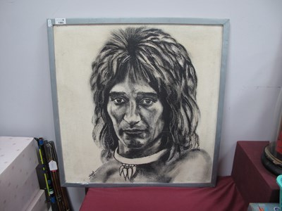 Lot 1363 - Rod Stewart 'Night on the Town', portrait on...