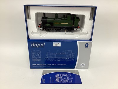 Lot 851 - A boxed Dapol 0 gauge 48xx class 0-4-2 tank...