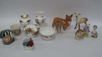 Lot 1204 - Beswick Deer, Camel, Black Prince Corgi...