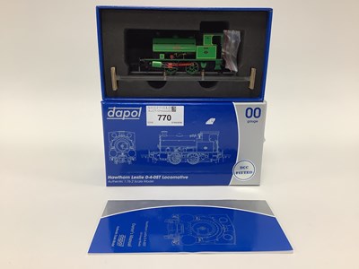 Lot 770 - A boxed Dapol 00 gauge Hawthorn-Leslie 0-4-0...