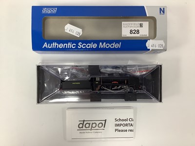 Lot 828 - A boxed Dapol N gauge Schools class 4-4-0 in...
