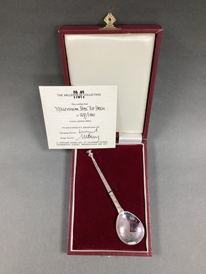 Lot 115 - A Hallmarked Silver Millennium Seal Top Spoon,...
