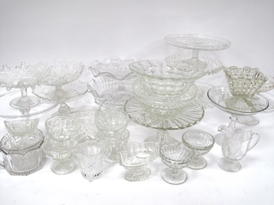 Lot 1280 - An Early XIX Century Glass Tazza, the rim and...