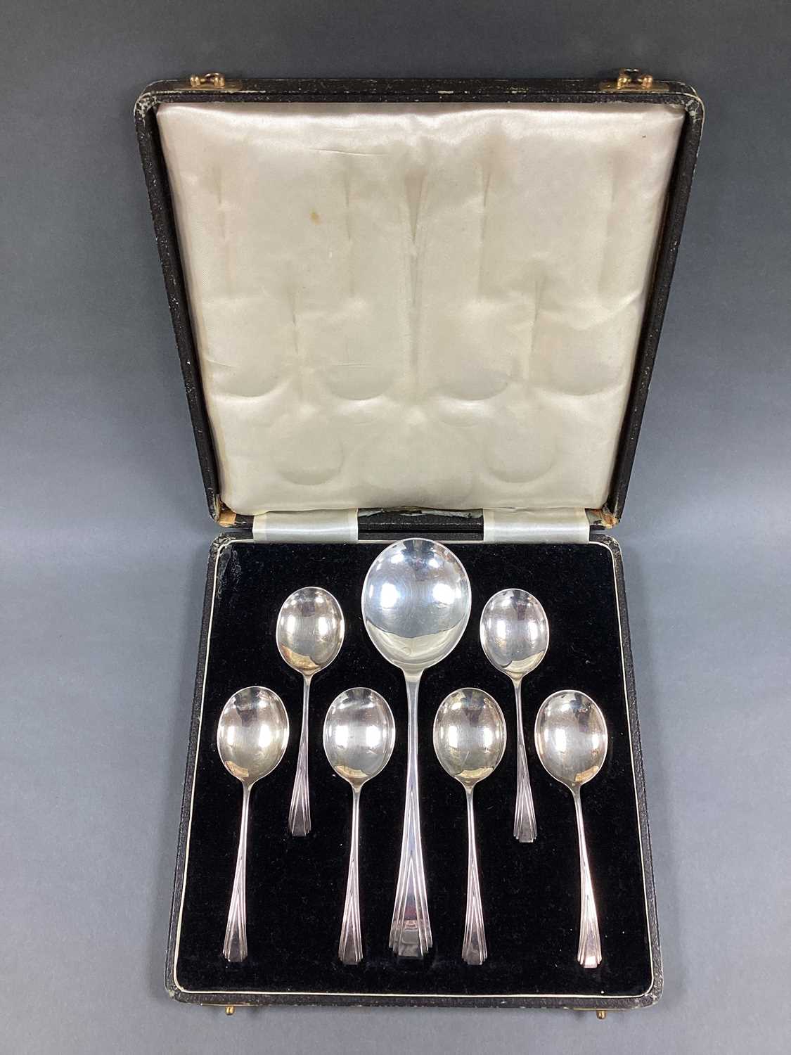 Lot 42 - A Set of Six Hallmarked Silver Dessert Spoons,...