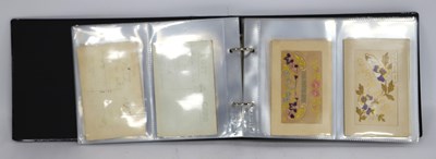 Lot 1385 - An Album of Approximately Forty-Six WWI Silk...