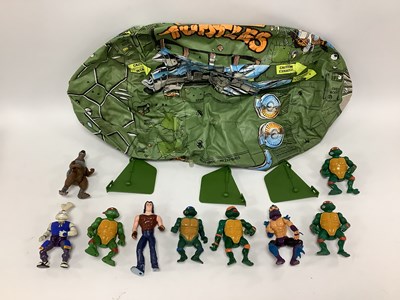 Lot 645 - Nine Teenage Mutant Ninja Turtles plastic...