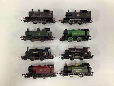 Lot 522 - Eight unboxed Hornby 00 gauge 0-4-0 tank...