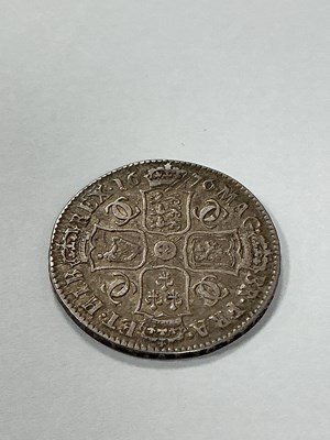 Lot 500 - 1676 Charles II Silver Half Crown.