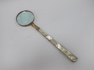 Lot 1286 - A Late XIX Century Oversized Magnifying Glass,...