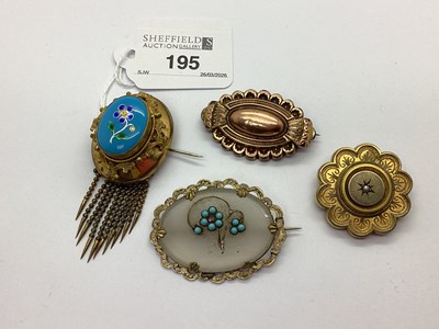 Lot 195 - A Small Collection of Antique Mourning and...