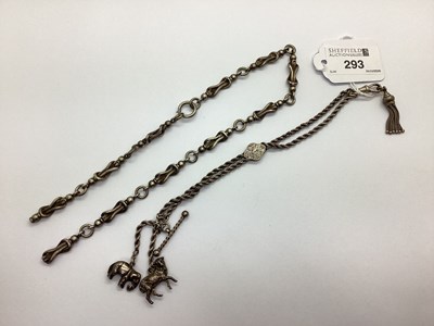 Lot 293 - A Decorative Double Ropetwist Albertina Chain,...