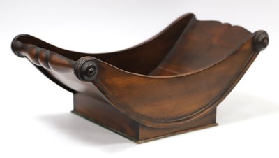 Lot 1432 - A Georgian Mahogany Cheese Coaster, of boat...