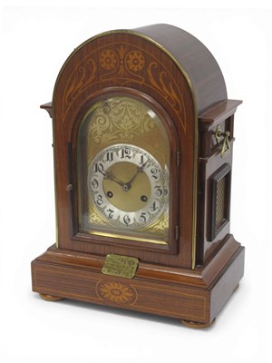 Lot 1499 - An Edwardian Mahogany Cased Bracket Clock,...
