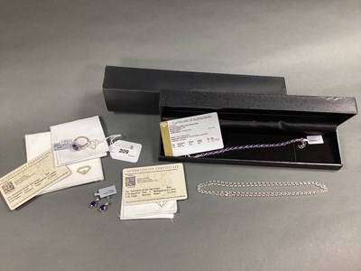 Lot 209 - The Genuine Gemstone Company; A Hallmarked...