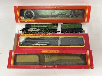 Lot 560 - Three boxed Hornby 00 gauge LNER pacific...