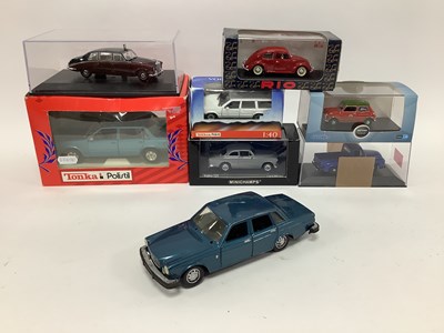 Lot 576 - Eight Diecast model cars and truck by...