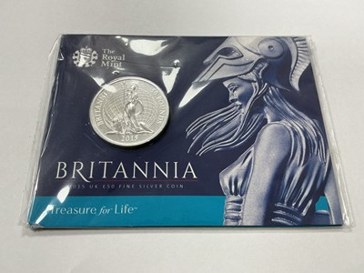 Lot 577 - 2015 UK Royal Mint Fine Silver Bunc Britannia...