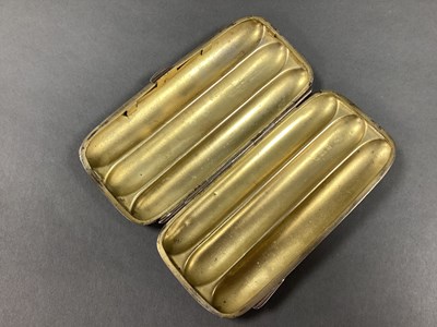 Lot 61 - An Edwardian Hallmarked Silver Cigar Case,...