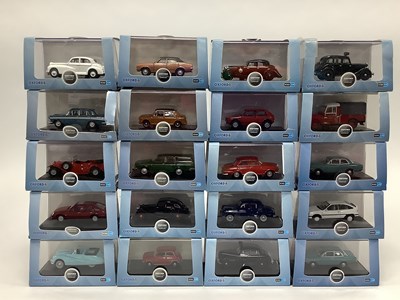 Lot 527 - Twenty 1:76 Scale Diecast model cars by Oxford,...