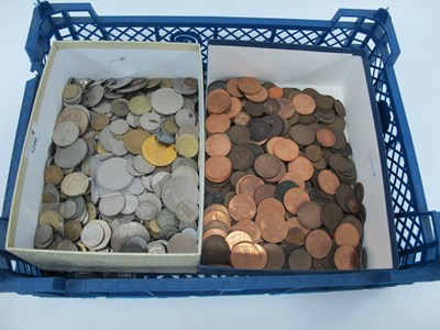 Lot 1296 - Large Collection Of World Coinage, includes GB...