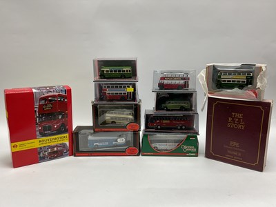 Lot 506 - Fourteen 1:76 Scale Diecast Model Buses by EFE...