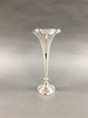 Lot 60 - A Hallmarked Silver Spill Vase, JD&S,...
