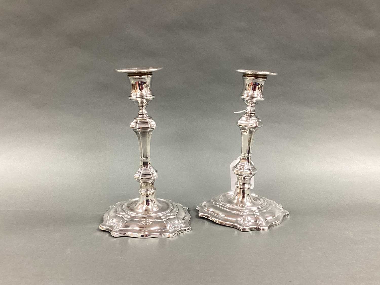 Lot 1 - A Pair of Hallmarked Silver Candlesticks, JD&S,...