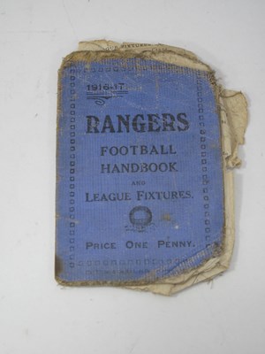Lot 685 - Glasgow Rangers 1916-17 Football Handbook and...