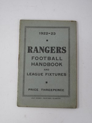 Lot 691 - Glasgow Rangers 1922-23 Football Handbook and...