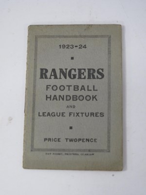 Lot 692 - Glasgow Rangers 1923-24 Football Handbook and...