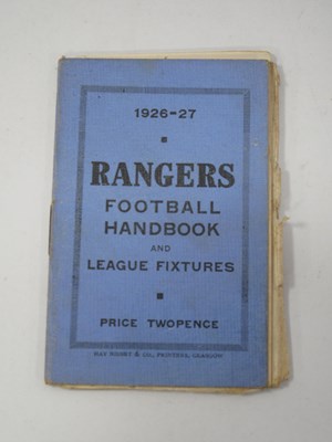 Lot 695 - Glasgow Rangers 1926-7 Football Handbook and...
