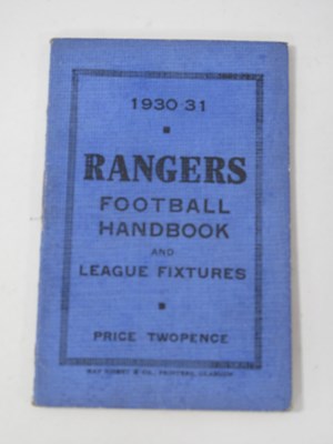 Lot 699 - Glasgow Rangers 1930-31 Football Handbook and...