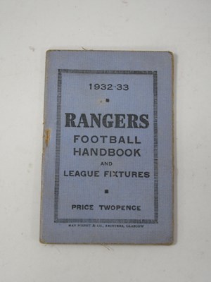 Lot 700 - Glasgow Rangers 1932-33 Football Handbook and...