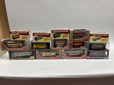 Lot 496 - Fourteen 1:76 Scale Diecast Model Buses /...