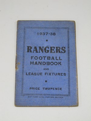 Lot 702 - Glasgow Rangers 1937-38 Football Handbook and...