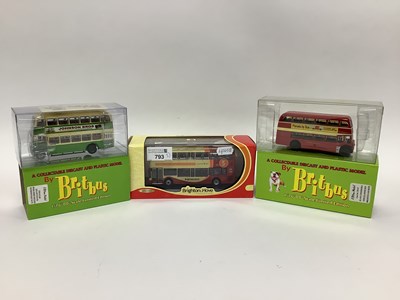 Lot 793 - Three 1:76 Scale Diecast Model Buses,...